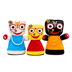 Jagannath Baladeva Subhadra Plush Toy Combo