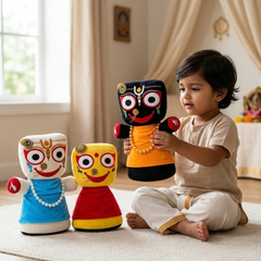 Jagannath Baladeva Subhadra Plush Toy Combo