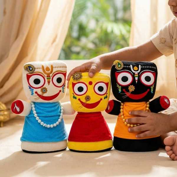 Jagannath Baladeva Subhadra Plush Toy Combo