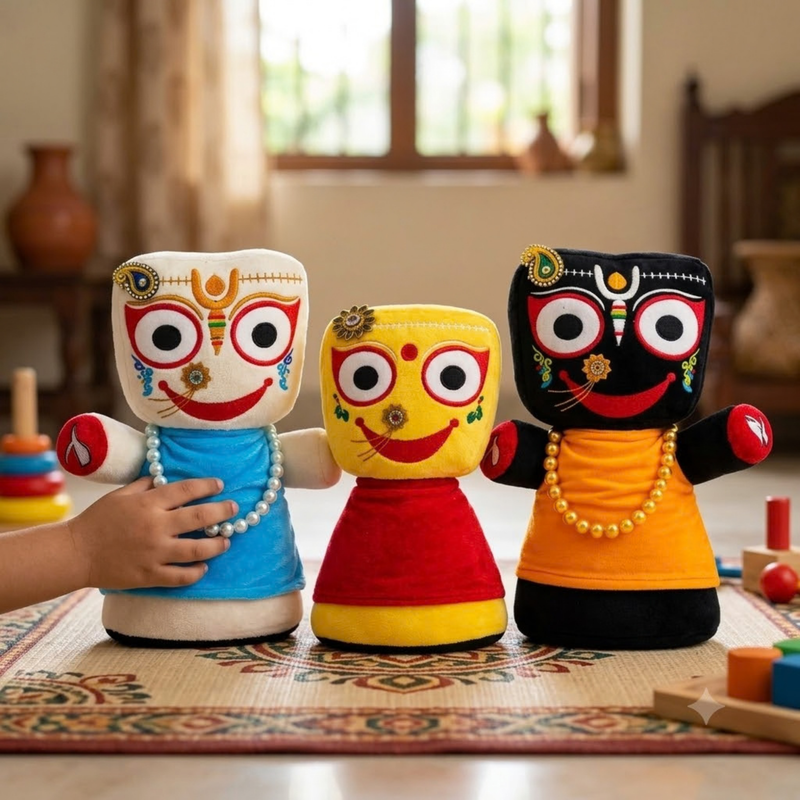 Jagannath Baladeva Subhadra Plush Toy Combo