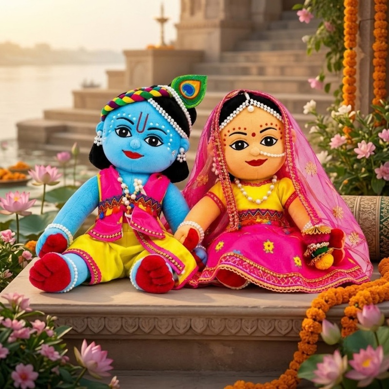 Sri Sri Radha Madhav Plush Toy