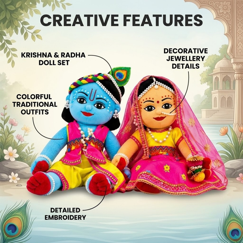 Sri Sri Radha Madhav Plush Toy