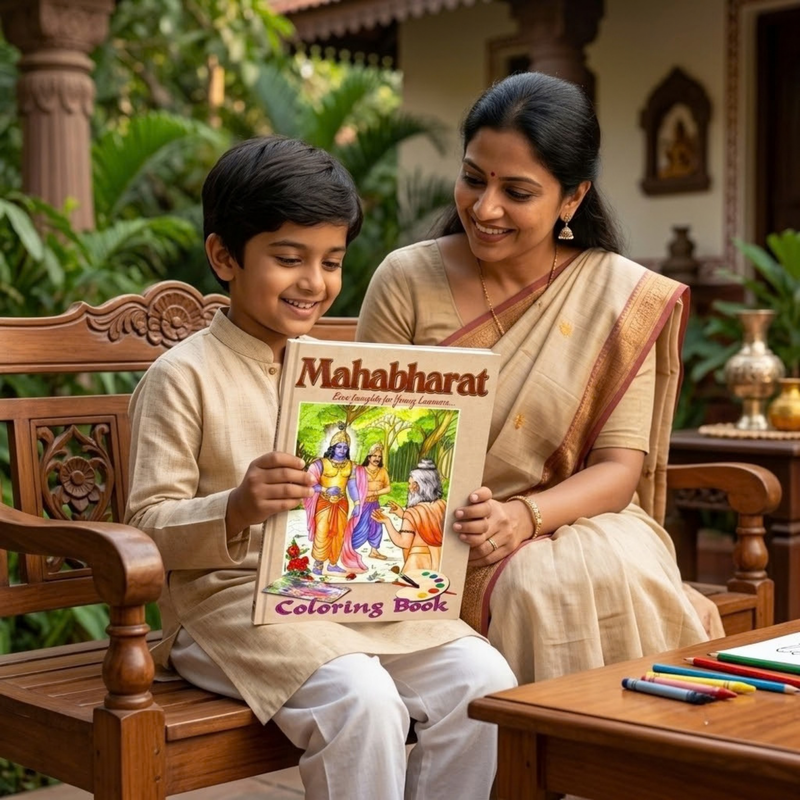 Rasbihari Mahabharata Colouring Book