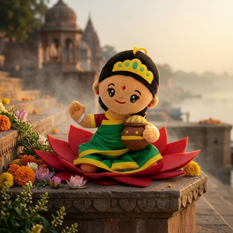 Mahalaxmi Devi Plush Toy - Small (7