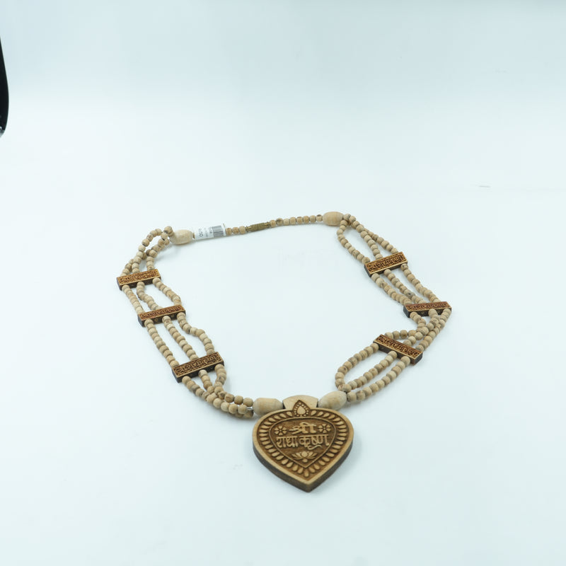 Tulsi Kanthi Mala with Radha Locket – 3 Layer