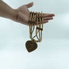 Tulsi Kanthi Mala with Radha Locket – 3 Layer