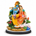 Seated Radha Krishna Polyresin Idol (Large)