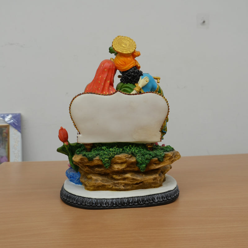 Seated Radha Krishna Polyresin Idol (Large)
