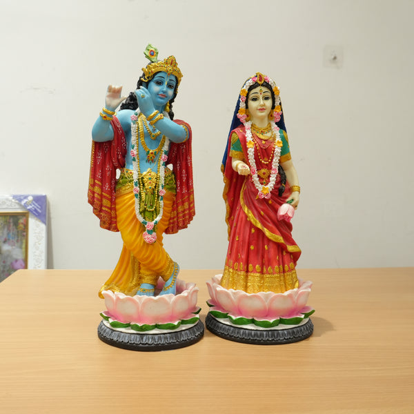 Standing Radha Krishna Polyresin Idol (Large)