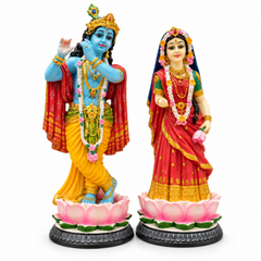Standing Radha Krishna Polyresin Idol (Large)