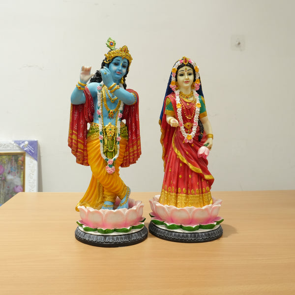 Standing Radha Krishna Polyresin Idol (Large)