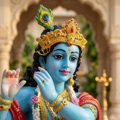 Standing Radha Krishna Polyresin Idol (Large)