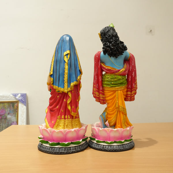 Standing Radha Krishna Polyresin Idol (Large)
