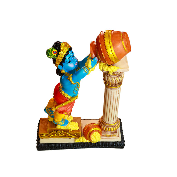 Baby Krishna at Pillar Polyresin Idol