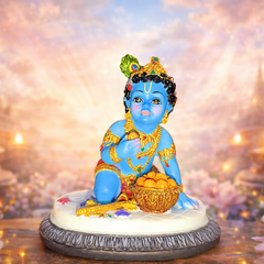 Handcrafted Brass Baby Krishna Crawling Laddu Gopal Idol Size No 1