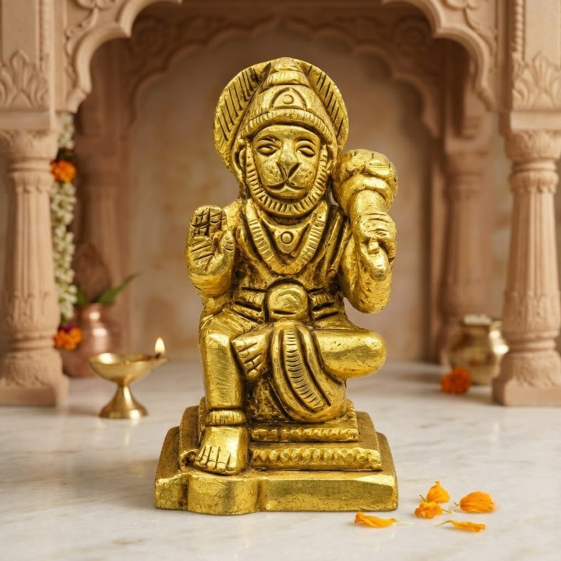 Sitting Hanuman Idol 2 Inch
