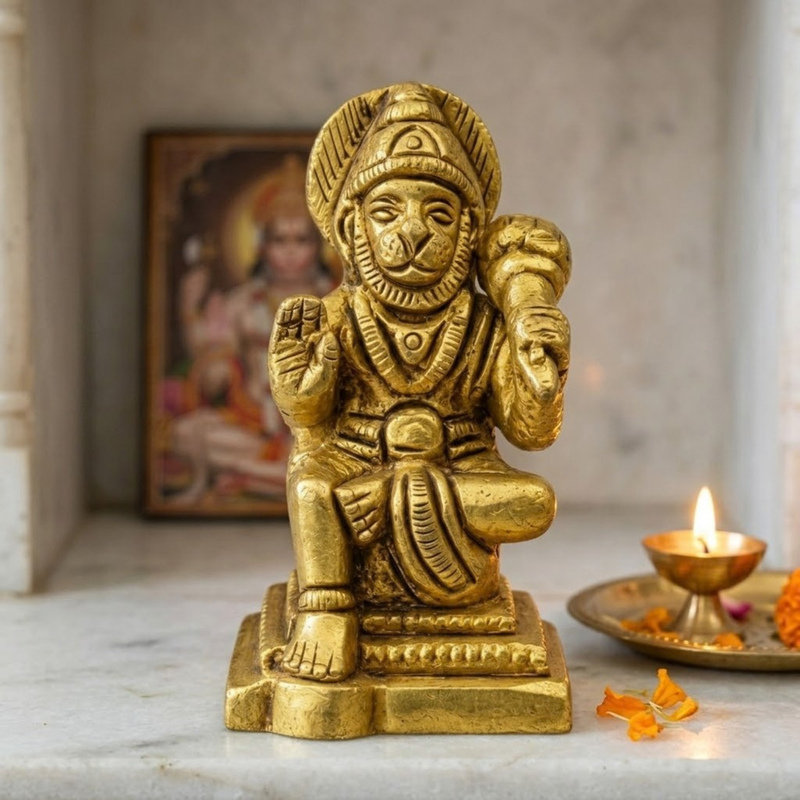 Sitting Hanuman Idol 2 Inch
