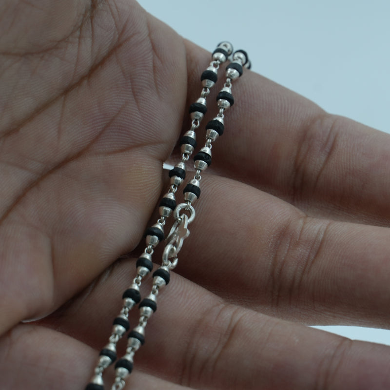 Silver Tulsi Kanthi Mala – Fine