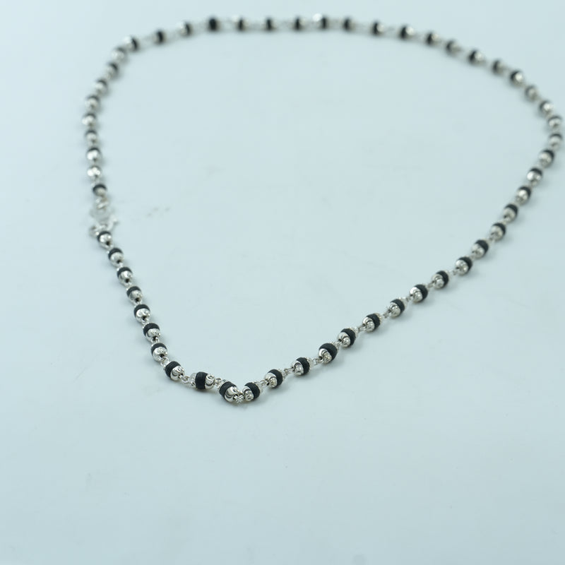 Silver Tulsi Kanthi Mala – Fine