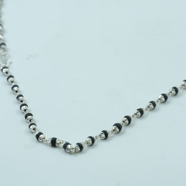 Silver Tulsi Kanthi Mala – Fine