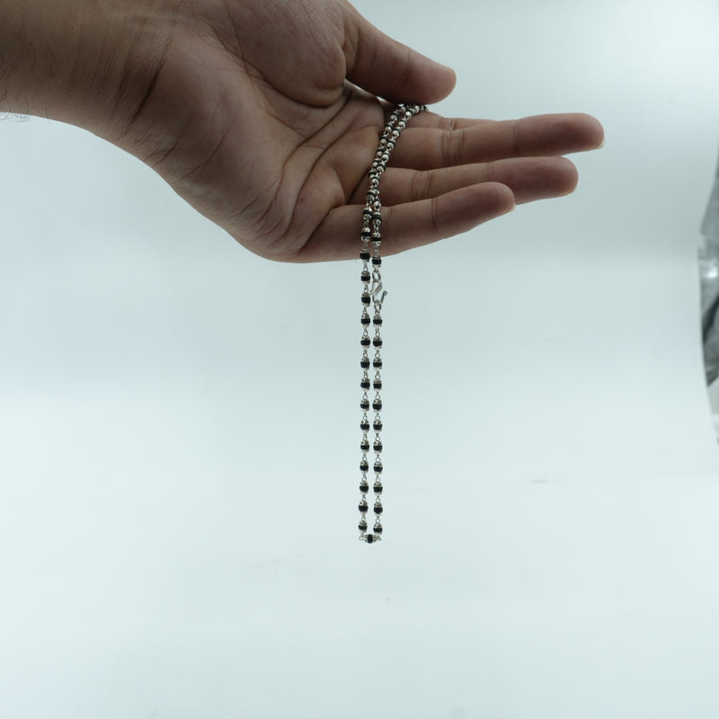 Silver Tulsi Kanthi Mala – Fine