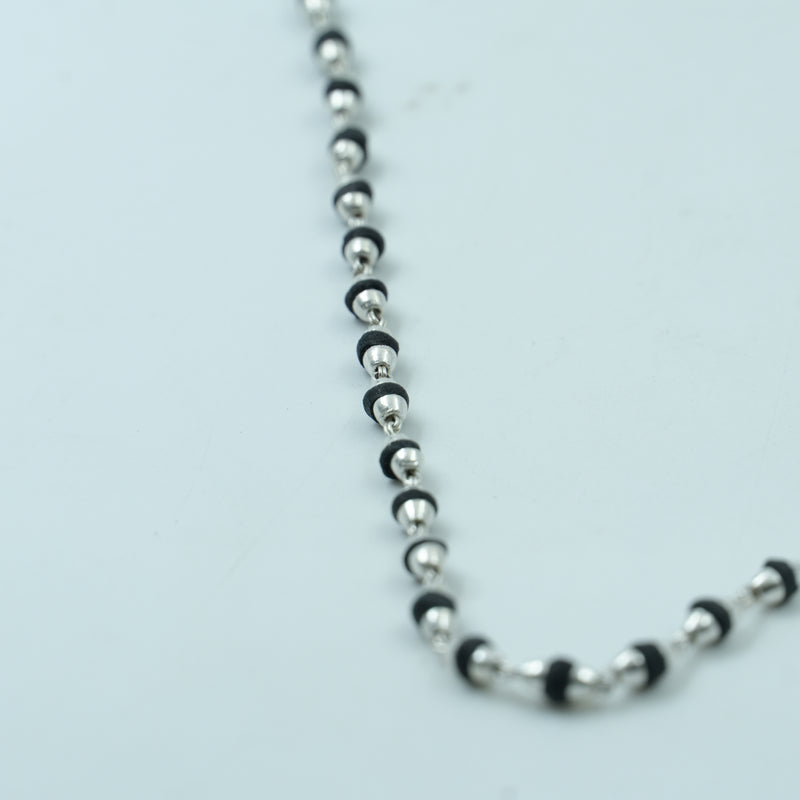 Silver Tulsi Kanthi Mala – Fine
