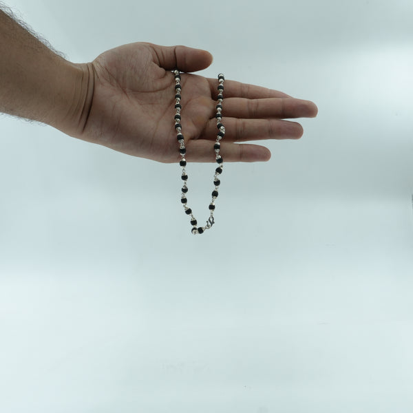 Silver Tulsi Kanthi Mala – Medium