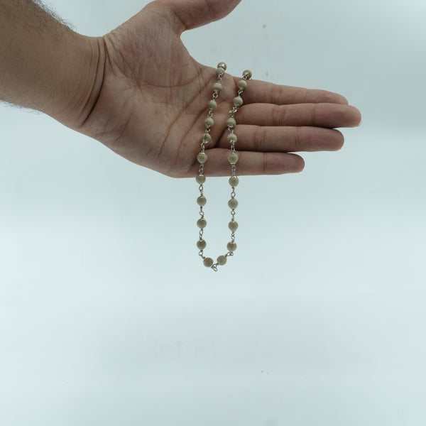 Silver Tulsi Kanthi Mala – Large