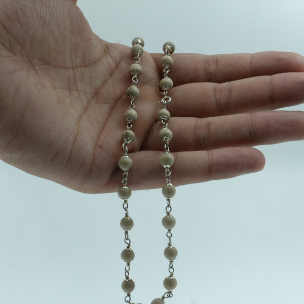 Silver Tulsi Kanthi Mala – Large