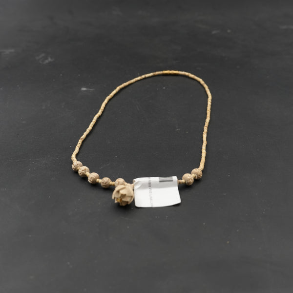 Tulsi Kanthi Mala with Lotus Locket