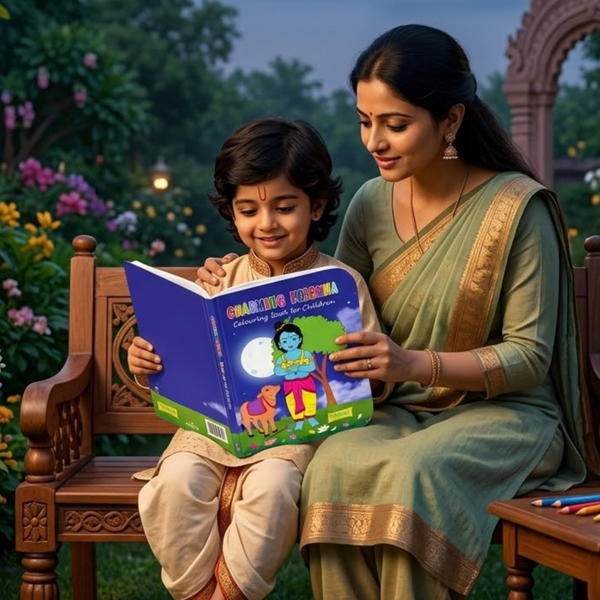 Charming Krishna Colouring Book (English)