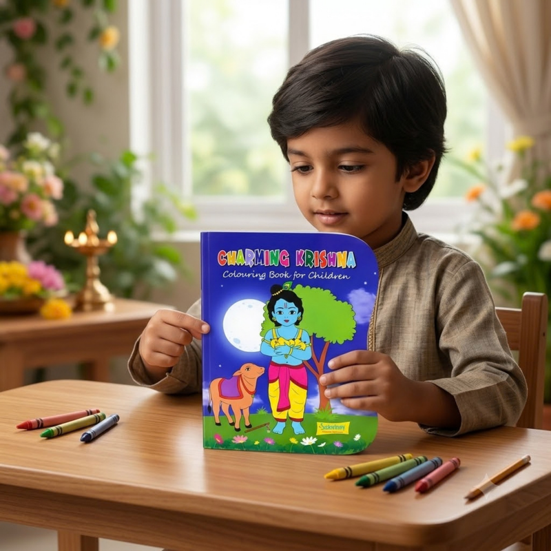 Charming Krishna Colouring Book (English)