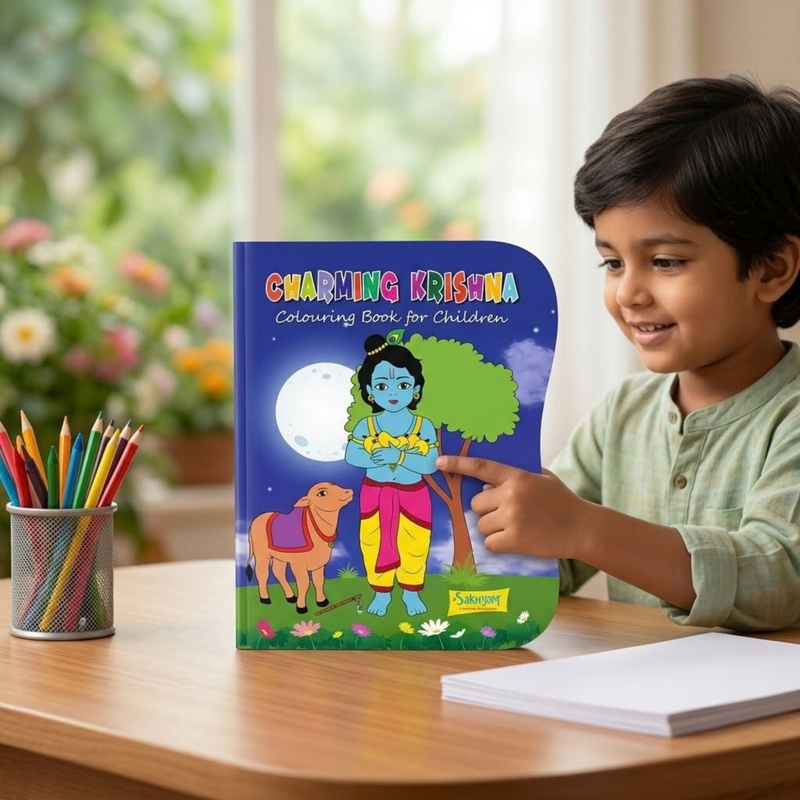 Charming Krishna Colouring Book (English)
