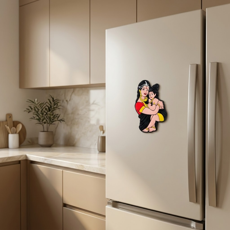 Yashoda Damodar Rubber Fridge Magnet
