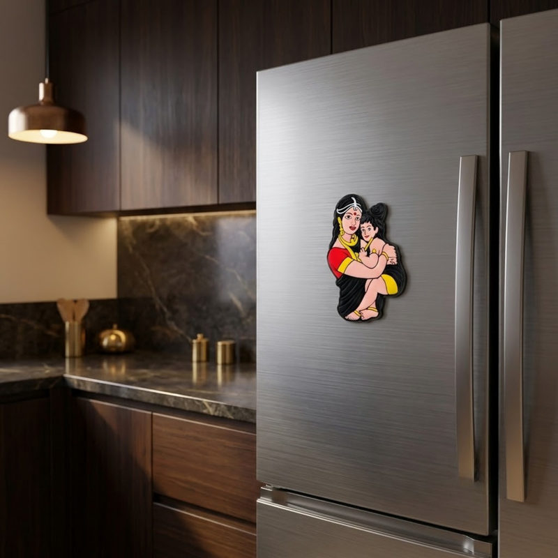 Yashoda Damodar Rubber Fridge Magnet