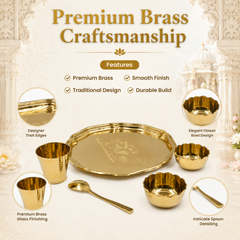Brass Bhog Set No.2
