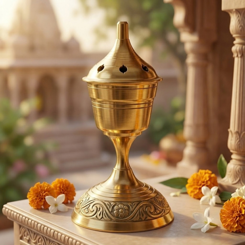 Brass Agarbatti Stand
