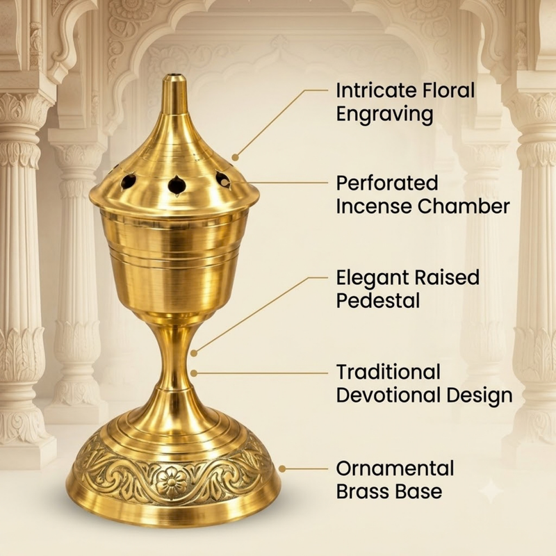 Brass Agarbatti Stand