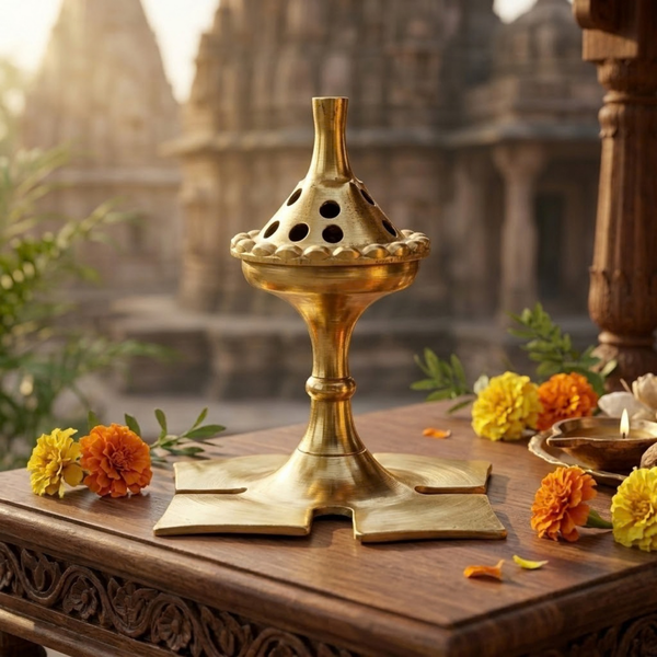 Brass Swastik Agarbatti Stand