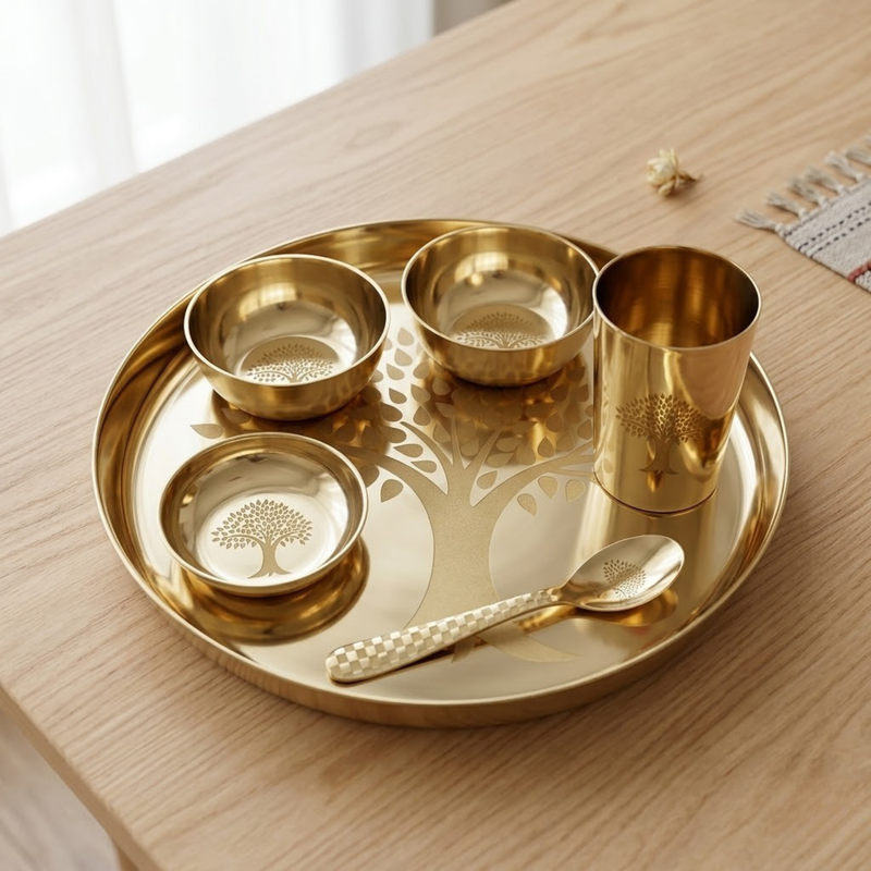 Kansa Bhog Thali Set