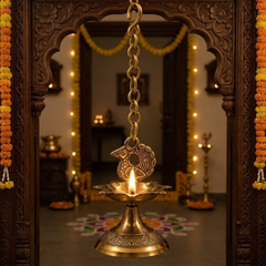 Brass Hanging Diya
