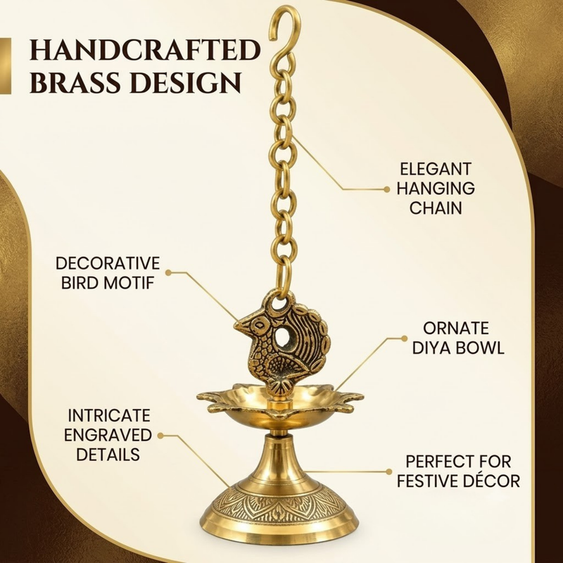 Brass Hanging Diya