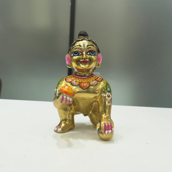 Solid Pure Brass Laddu Gopal Idol
