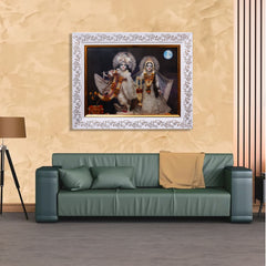 A4 Size Radha Vrindavan Chandra Chand Large Twinkle Anti Reflection