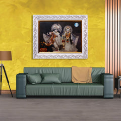 A4 Size Radha Vrindavan Chandra Chand Large Twinkle Anti Reflection