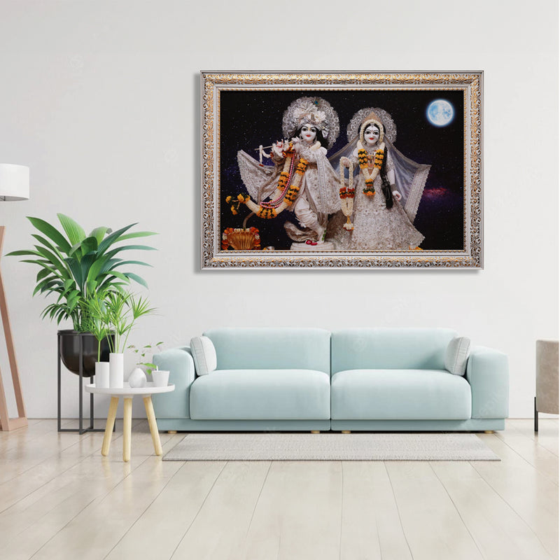 A3 Size Radha Vrindavan Chandra Chand Large Twinkle Anti Reflection