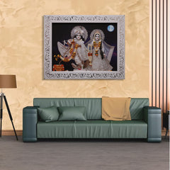 LED (HD) Radha Vrindavan Chandra Portrait Chand A4 Size