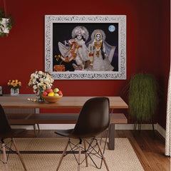 LED (HD) Radha Vrindavan Chandra Portrait Chand A4 Size