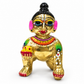 Solid Pure Brass Full Hand Paint Laddu Gopal Size No (0-4)