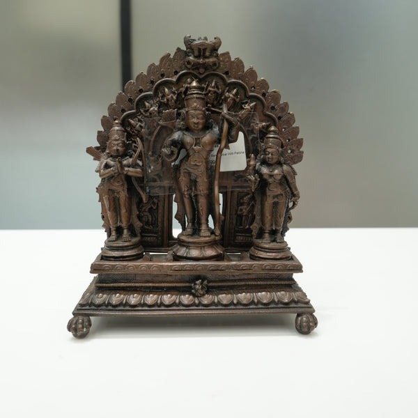 Copper Ram Darbar with Prabhamandap Idol (5 Inch)